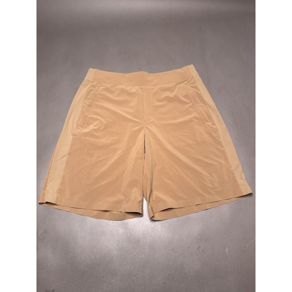Athleta Trekkie North Shorts Womens Sz 12 Khaki Hiking Trail Outdoor Stretch